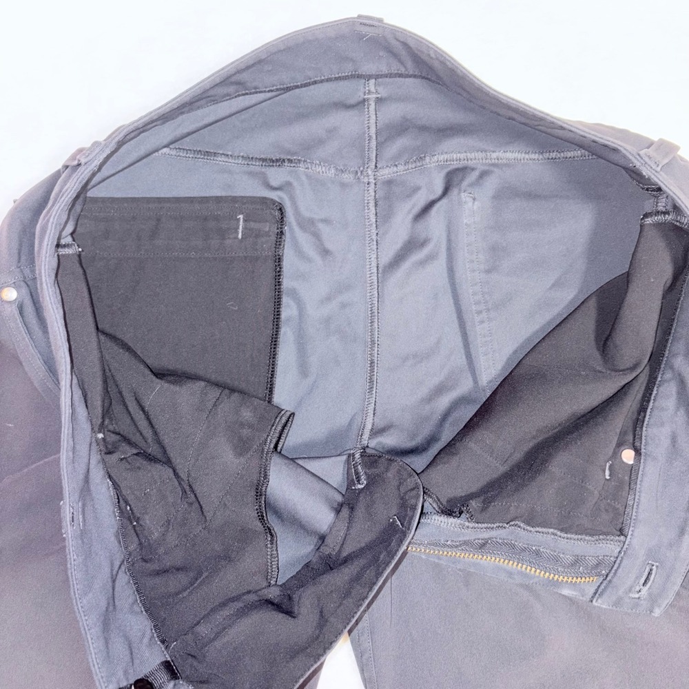 LULULEMON ABC Slim Fit Pant Mens 32 Black‎ Warpstreme Distressed Grunge Casual - Picture 5 of 13